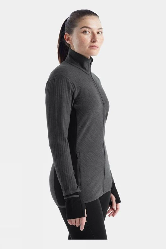Icebreaker Womens Descender Long Sleeve Zip Top 2 Icebreaker Womens Descender Long Sleeve Zip Top - Image 2