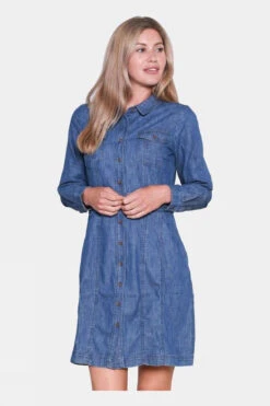 Brakeburn Womens Denim Shift Dress