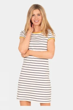 Brakeburn Womens Stripe Jersey Dress