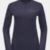 Jack Wolfskin Womens Sky Thermal Half Zip Top