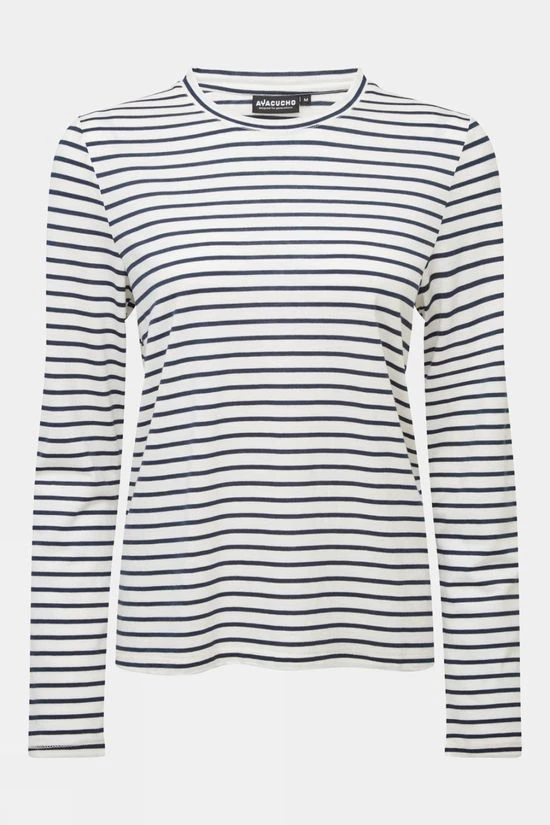 Ayacucho Womens Long Sleeve Striped T-Shirt 1 Ayacucho Womens Long Sleeve Striped T-Shirt