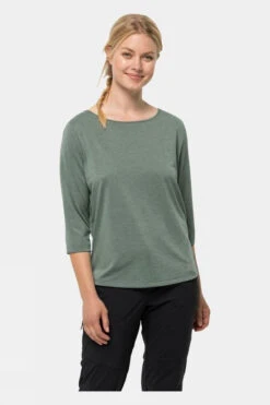 Jack Wolfskin Womens Pack & Go 3/4 Sleeve Tee -Craghop Clothing Shop b11bab0107 5252 b