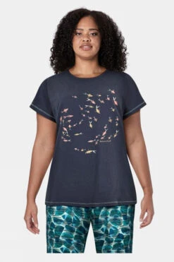 Weird Fish Womens Swirl Organic Graphic Tee -Craghop Clothing Shop b11bac0268 4444 t