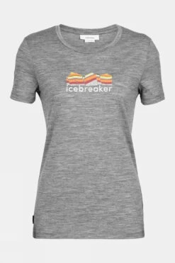 Icebreaker Womens Tech Lite II Tee - Mountain Geology