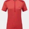 Mountain Equipment Womens Nava Short Sleeve Zip Top
