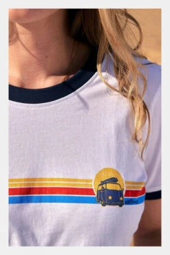 Saltrock Womens Celeste Stripe Ringer Tee -Craghop Clothing Shop b11bac0527 1010 t