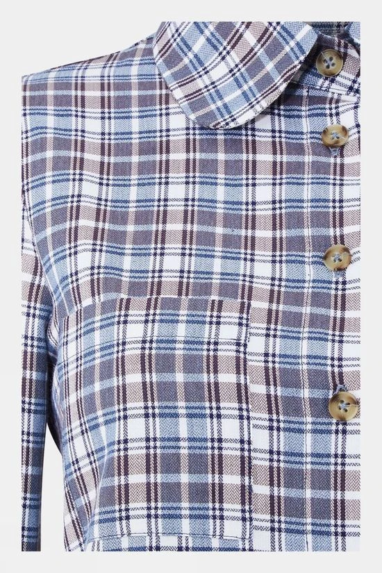 Troy London Womens Round Collar Check Shirt 3 Troy London Womens Round Collar Check Shirt - Image 3