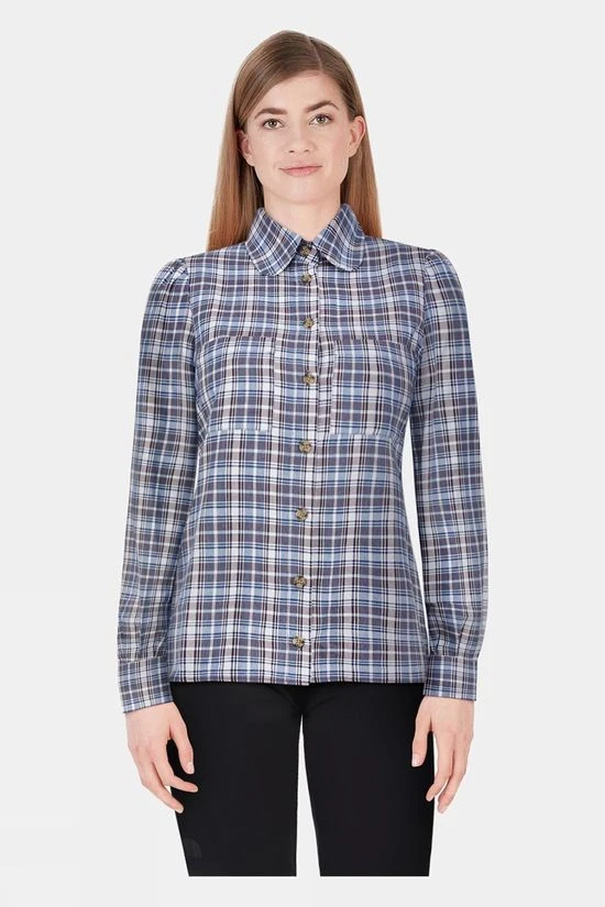 Troy London Womens Round Collar Check Shirt 4 Troy London Womens Round Collar Check Shirt - Image 4