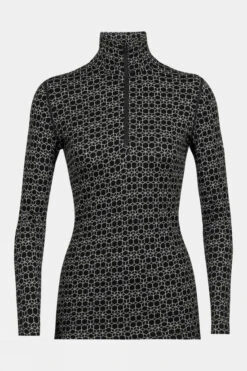 Icebreaker Womens 250 Vertex Long Sleeve Half Zip Alpine Geo Top