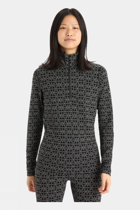 Icebreaker Womens 250 Vertex Long Sleeve Half Zip Alpine Geo Top 2 Icebreaker Womens 250 Vertex Long Sleeve Half Zip Alpine Geo Top - Image 2
