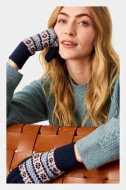 Brora Womens Cashmere Fair Isle Gloves -Craghop Clothing Shop b11jaa0007 4487 b