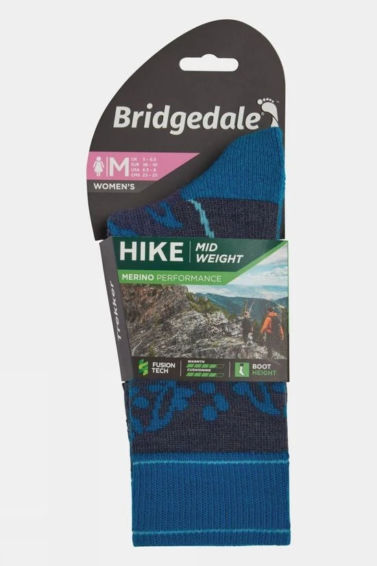Bridgedale Womens Midweight Merino Performance Socks 3 Bridgedale Womens Midweight Merino Performance Socks - Image 3