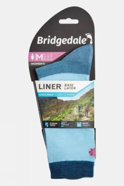 Bridgedale Womens Coolmax Liner Socks (Twin Pack) -Craghop Clothing Shop b6114495 4040 j