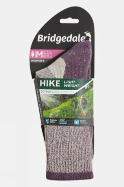 Bridgedale Womens Lightweight Cotton Comfort Socks -Craghop Clothing Shop b6114497 9090 j