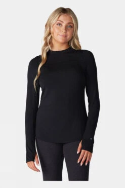 Tavi Noir Womens Restore Mock Neck Long Sleeve Top