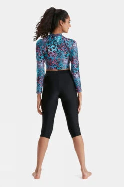 Speedo Womens Printed Crop Rash Top -Craghop Clothing Shop f11bac0022 7087 e