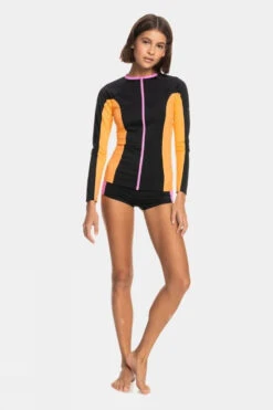 Roxy Womens Active Zipped Longsleeve Rashguard -Craghop Clothing Shop f11bac0037 7070 e