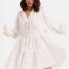 Seafolly Womens Embroidery Tiered Dress