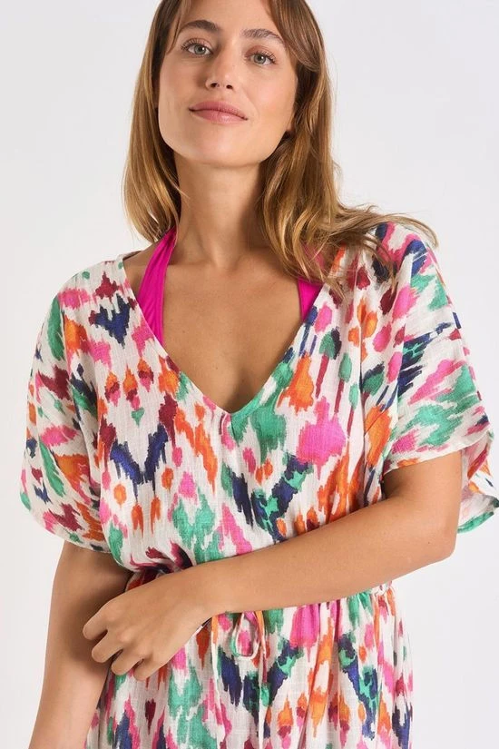 Livia Womens Akyra Cotmakassar Beach Dress 3 Livia Womens Akyra Cotmakassar Beach Dress - Image 3