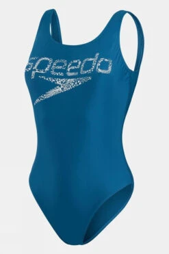 Speedo Womens Eco Logo Deep U-Back One Piece Swimsuit