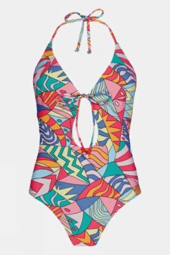 Barts Womens Flinder Halter One Piece Swimsuit