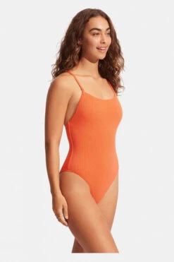 Seafolly Womens Scoop Neck One Piece Swimsuit