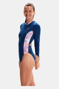 Speedo Womens Long Sleeve Panel Swimsuit -Craghop Clothing Shop f11ib90195 4085 d