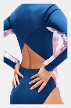 Speedo Womens Long Sleeve Panel Swimsuit -Craghop Clothing Shop f11ib90195 4085 g