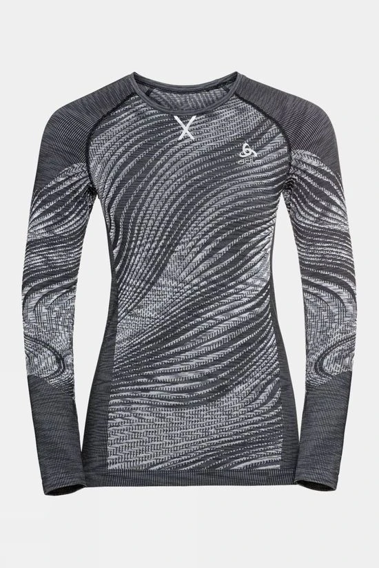 Odlo Womens Blackcomb ECO Long Sleeve Crew Neck Baselayer 1 Odlo Womens Blackcomb ECO Long Sleeve Crew Neck Baselayer