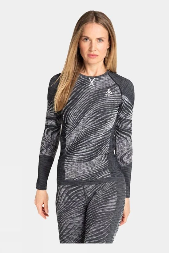 Odlo Womens Blackcomb ECO Long Sleeve Crew Neck Baselayer 3 Odlo Womens Blackcomb ECO Long Sleeve Crew Neck Baselayer - Image 3